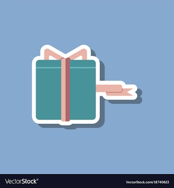 Fashion patch sale sticker gift box black friday vector image