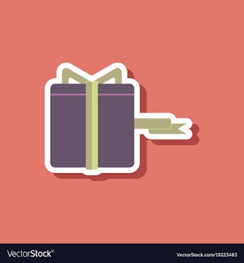 Fashion patch sale sticker gift box black friday vector image