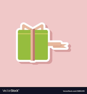 Fashion patch sale sticker gift box black friday vector image
