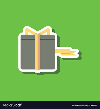 Fashion patch sale sticker gift box black friday vector image