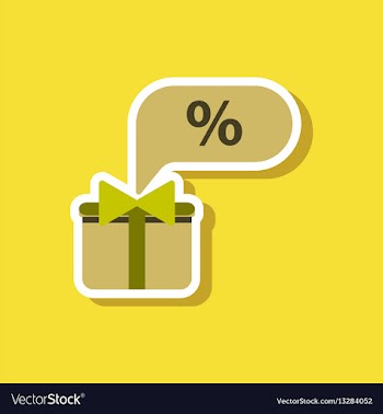 Fashion patch sale sticker gift box discount vector image