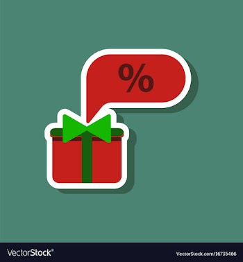 Fashion patch sale sticker gift box discount vector image