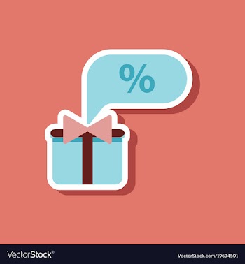 Fashion patch sale sticker gift box discount vector image