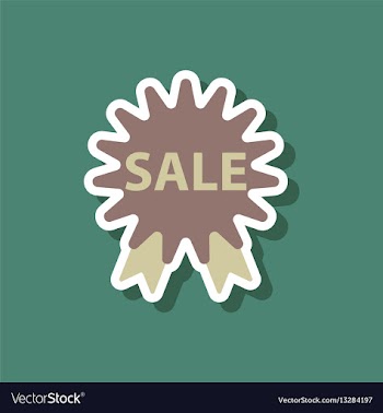 Fashion patch sale sticker label shopping vector image