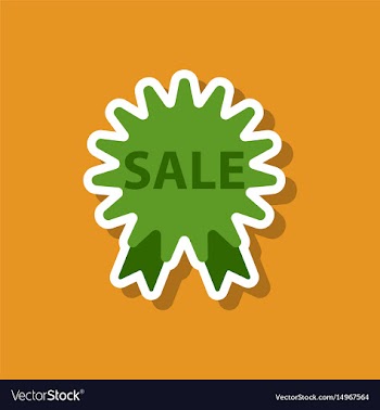 Fashion patch sale sticker label shopping vector image