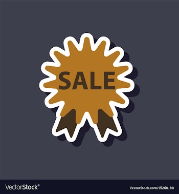 Fashion patch sale sticker label shopping vector image