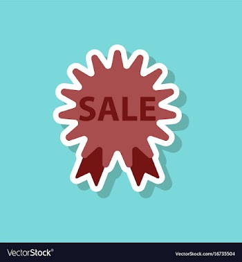 Fashion patch sale sticker label shopping vector image
