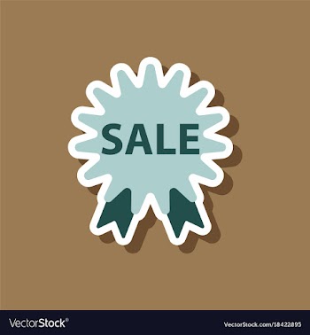 Fashion patch sale sticker label shopping vector image