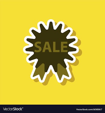 Fashion patch sale sticker label shopping vector image
