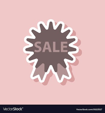Fashion patch sale sticker label shopping vector image