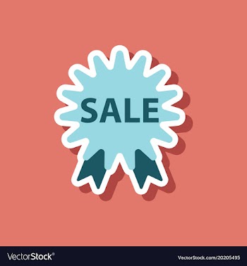 Fashion patch sale sticker label shopping vector image