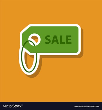 Fashion patch sale sticker label vector image