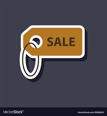 Fashion patch sale sticker label vector image