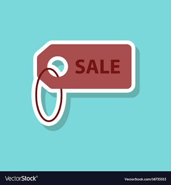 Fashion patch sale sticker label vector image