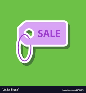Fashion patch sale sticker label vector image