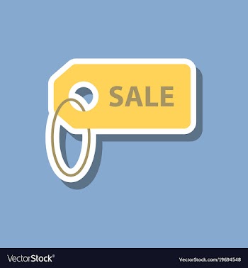 Fashion patch sale sticker label vector image
