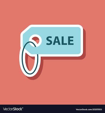 Fashion patch sale sticker label vector image