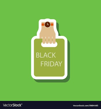 Fashion patch sale sticker package in hand black vector image