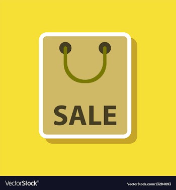 Fashion patch sale sticker package vector image