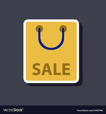 Fashion patch sale sticker package vector image