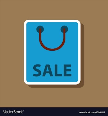 Fashion patch sale sticker package vector image