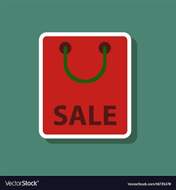 Fashion patch sale sticker package vector image