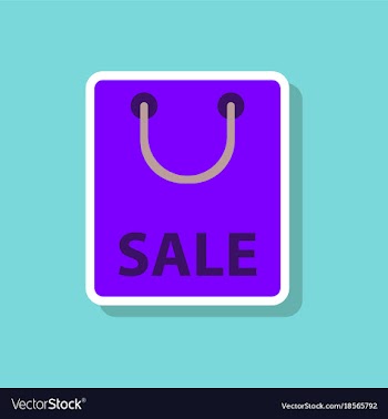 Fashion patch sale sticker package vector image