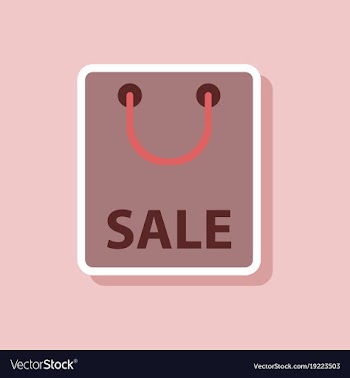 Fashion patch sale sticker package vector image