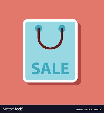 Fashion patch sale sticker package vector image