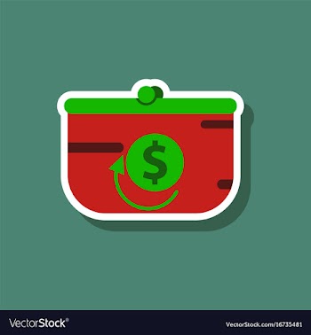 Fashion patch sale sticker purse discount vector image