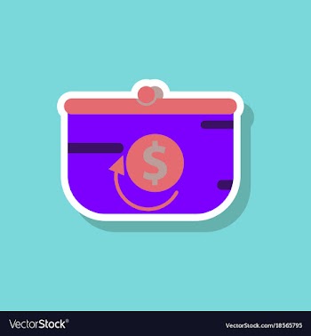 Fashion patch sale sticker purse discount vector image