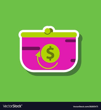 Fashion patch sale sticker purse discount vector image