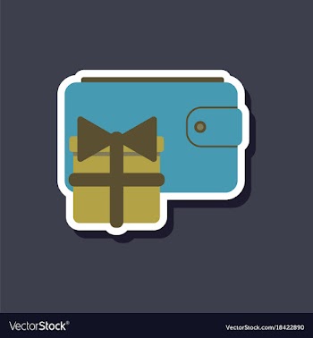 Fashion patch sale sticker purse gift vector image