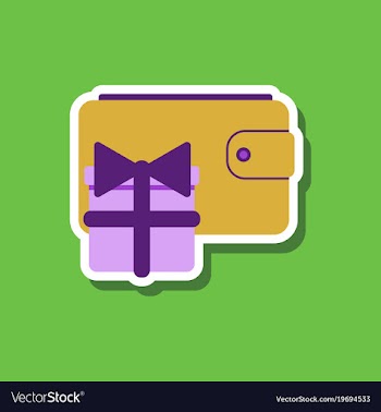 Fashion patch sale sticker purse gift vector image