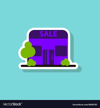 Fashion patch sale sticker shop sale vector image