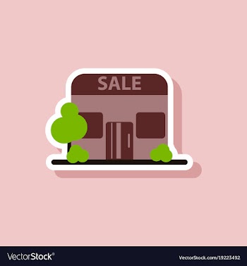 Fashion patch sale sticker shop sale vector image