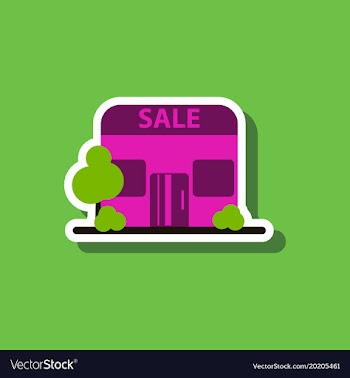 Fashion patch sale sticker shop sale vector image
