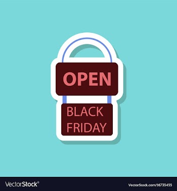 Fashion patch sale sticker signboard black friday vector image