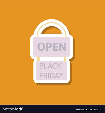 Fashion patch sale sticker signboard black friday vector image