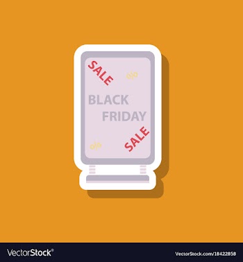 Fashion patch sale sticker signboard black friday vector image