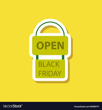 Fashion patch sale sticker signboard black friday vector image