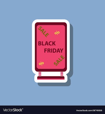 Fashion patch sale sticker signboard black friday vector image
