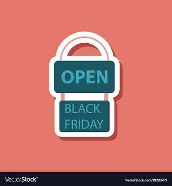 Fashion patch sale sticker signboard black friday vector image