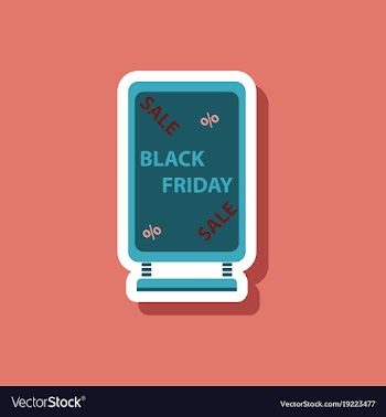 Fashion patch sale sticker signboard black friday vector image
