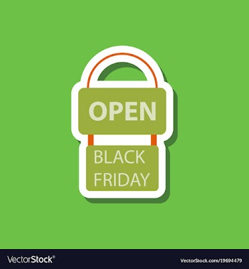 Fashion patch sale sticker signboard black friday vector image