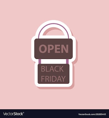 Fashion patch sale sticker signboard black friday vector image
