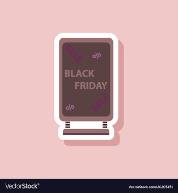 Fashion patch sale sticker signboard black friday vector image