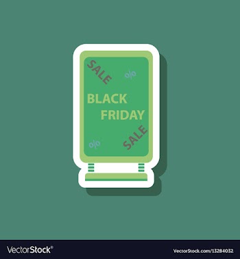 Fashion patch sale sticker signboard black vector image