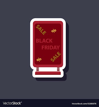Fashion patch sale sticker signboard black vector image