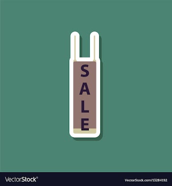 Fashion patch sale sticker signboard discount vector image